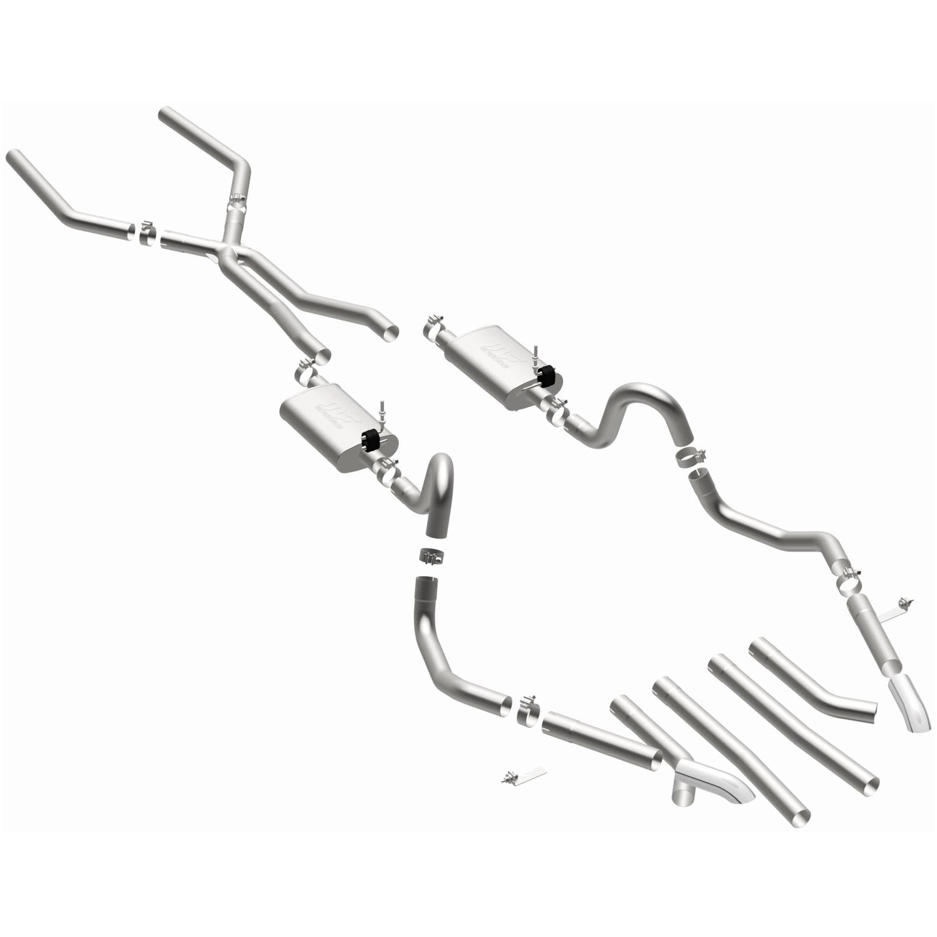 MagnaFlow Exhaust Products 15894 Street Series Stainless Crossmember-Back System